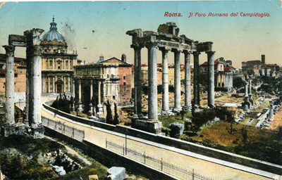 Почтовая открытка Д.И. Щукин - Н.И. Мясново. Рим. 18.02.1913
